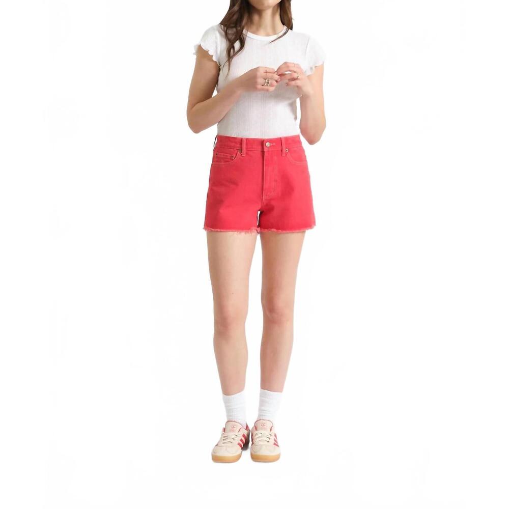 NEW ASTR troublemaker high rise short in chili pepper